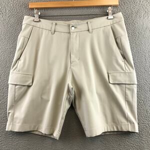 Lululemon Men's Tan Golf Chino Shorts Size 34 Casual pockets